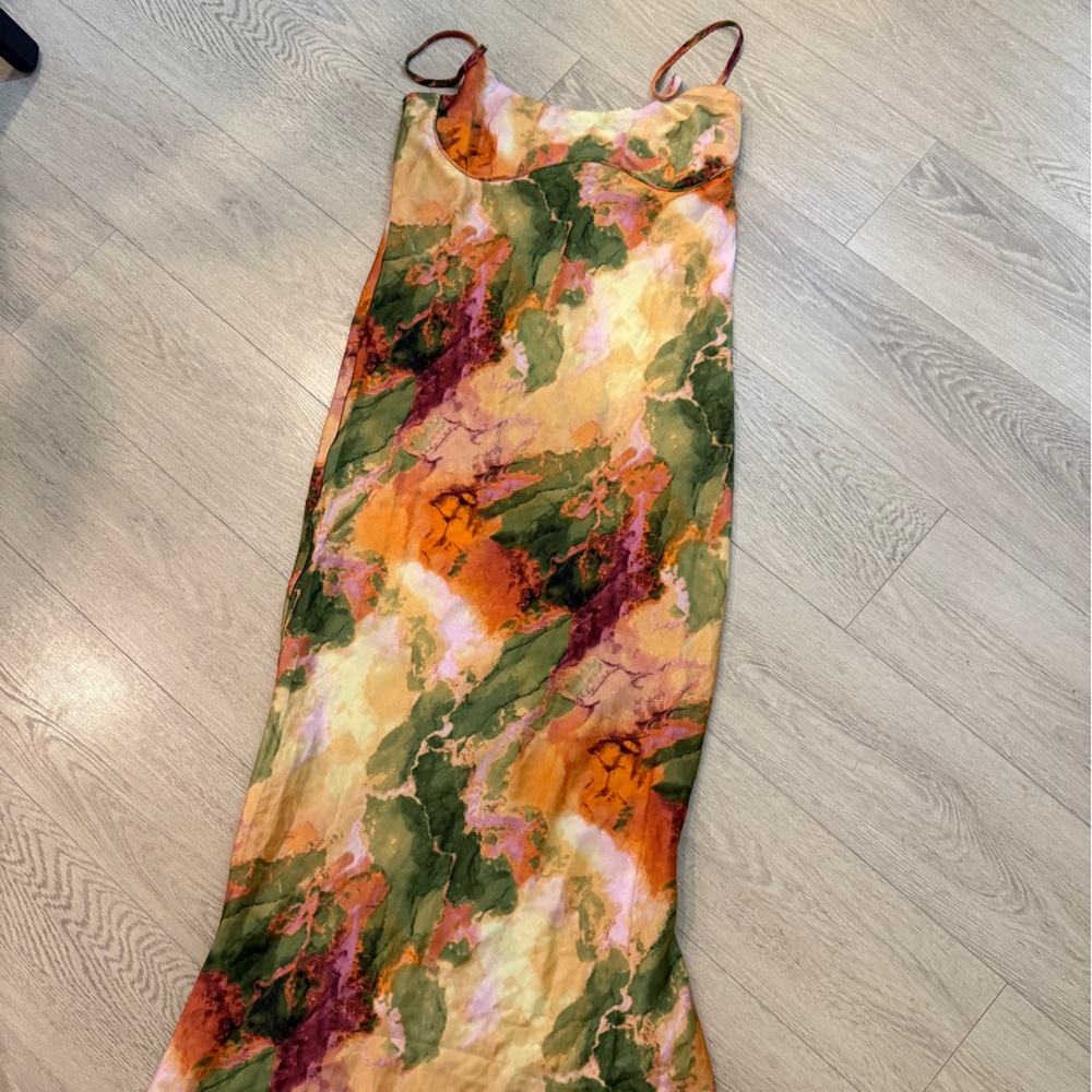 Elegant Multicolor Midi Dress